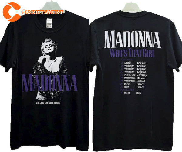 1987 Madonna Who’s That Girl World Tour T-shirt