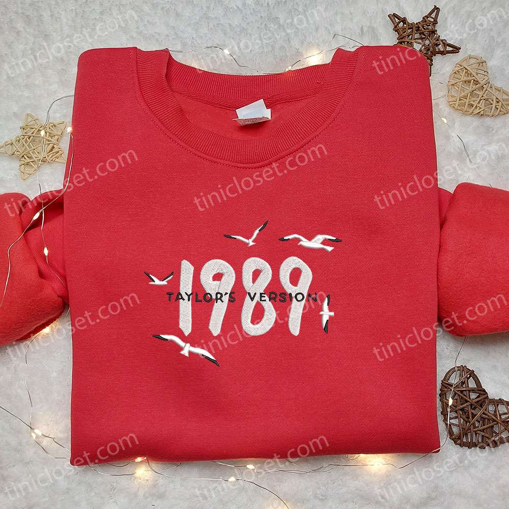 1989 Taylor’s Version Embroidered Shirt, Celebrity Embroidered Hoodie, Best Music Gift For Fans