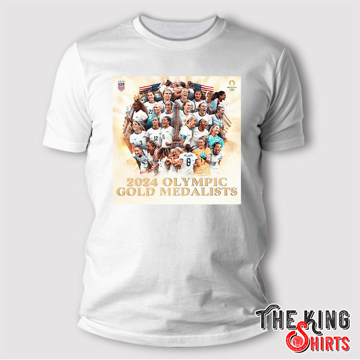 2024 Us Women's Soccer Olympic Champions T Shirt