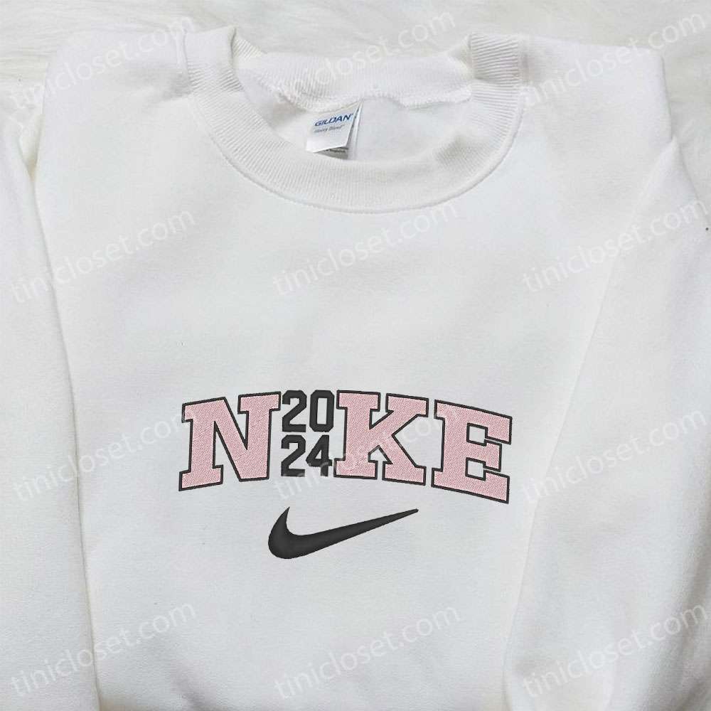 2024 X Nike Embroidered Shirt, New Year’s Day Embroidered Hoodie, Best Gift Idea