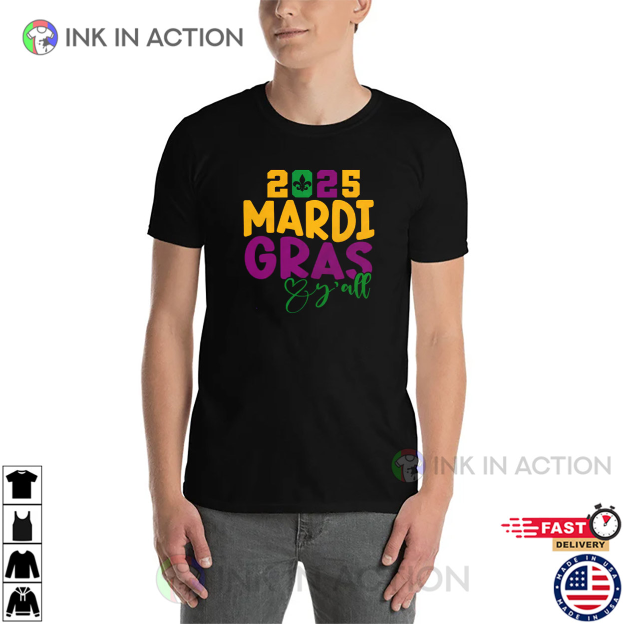 2025 Mardi Gras Y’all Shirt