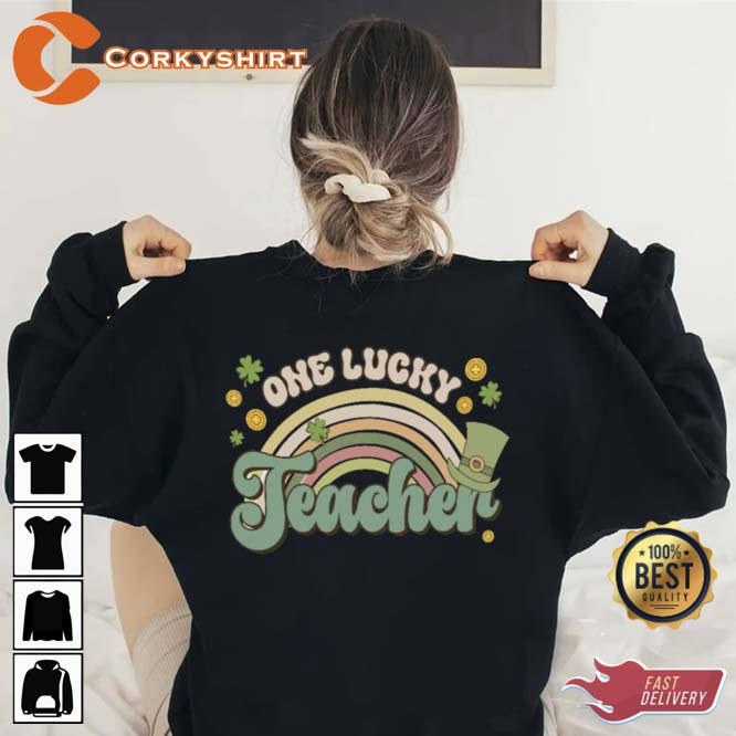 2side Lucky Teacher St Patrick’s Day Sweatshirt