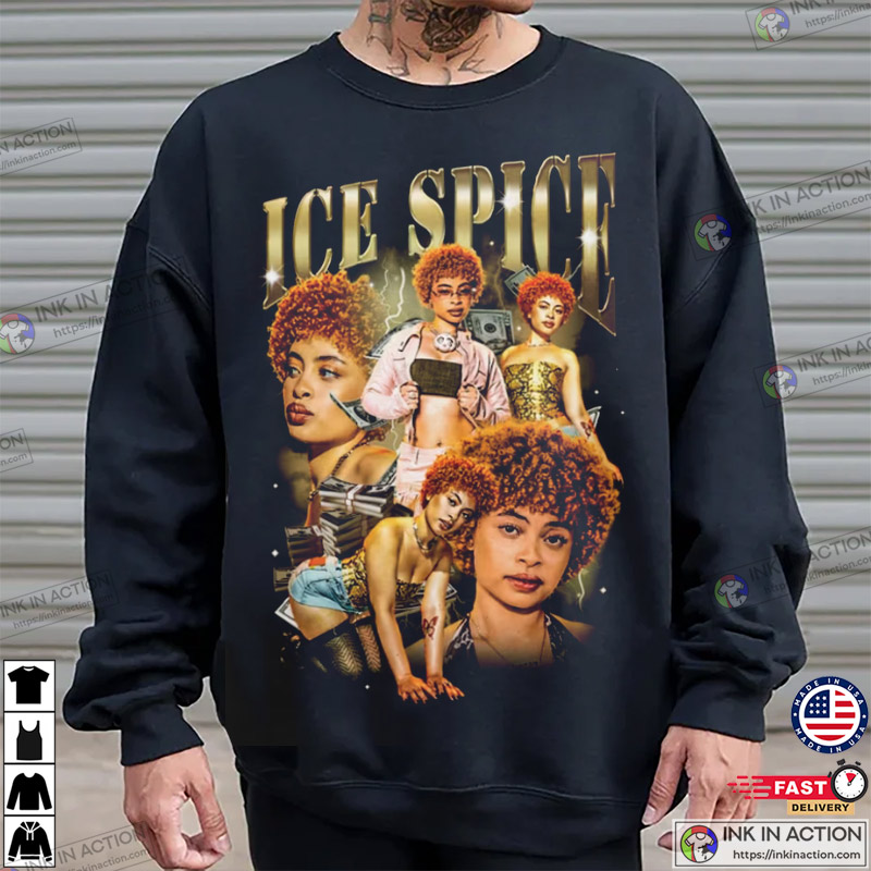 90’s Rapper Ice Spice Collage Hip Hop Tee