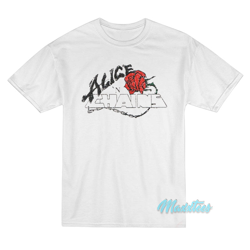 Alice 'n Chains Rose Logo T-shirt