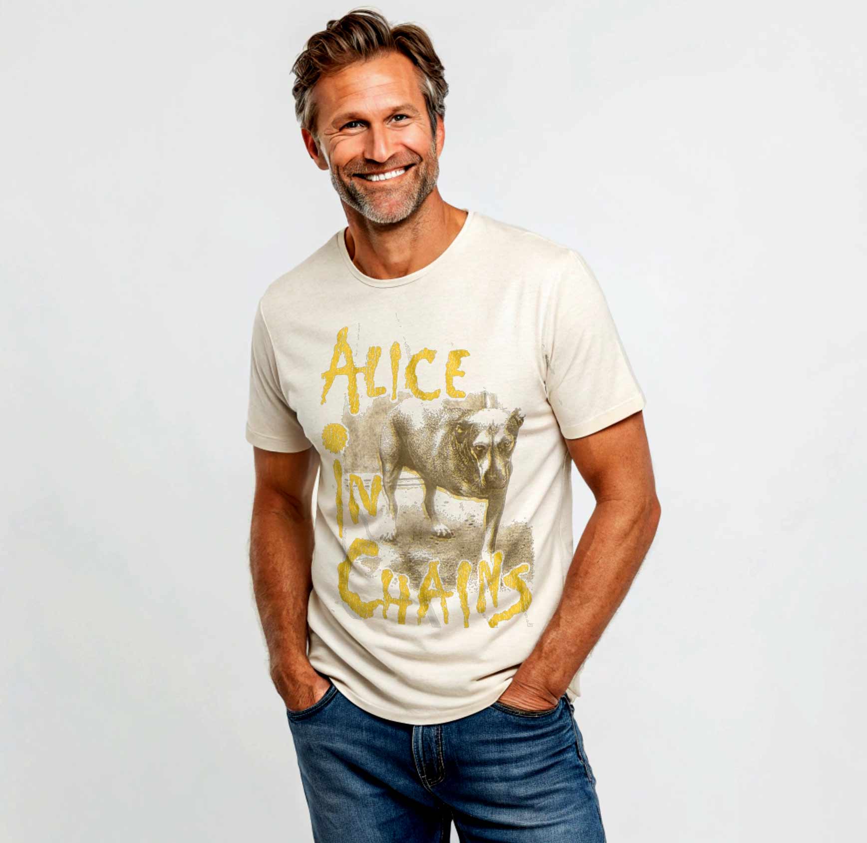 Alice In Chains Three Legged Dog 3d Men's T Shirt