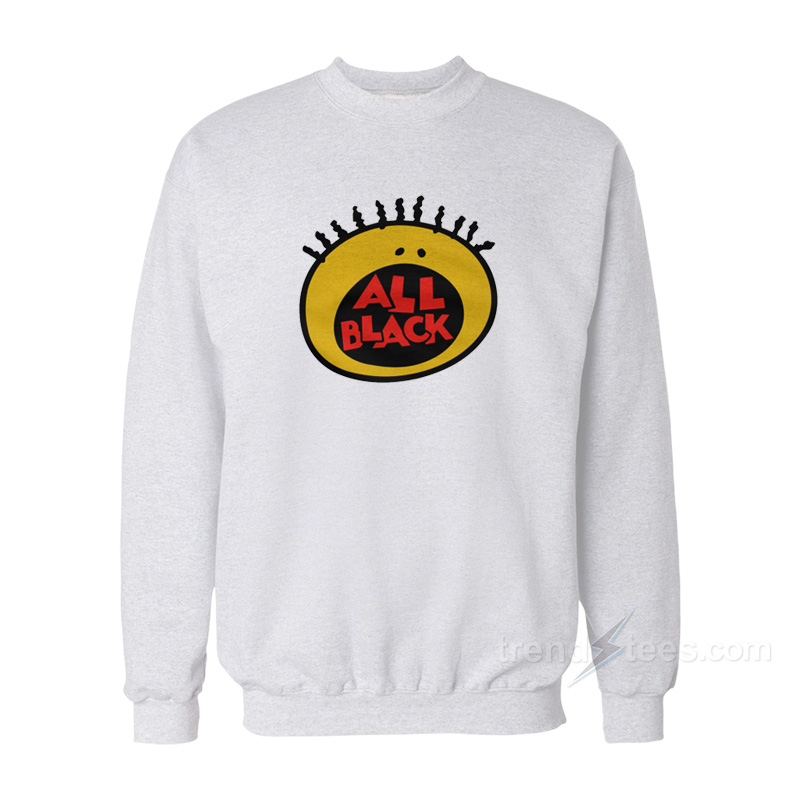 All Black 90's Throwback Sweatshirt