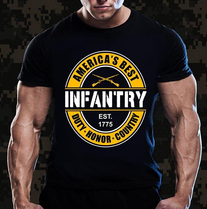America's Best Infantry Est 1751 Duty Honor Country Shirt