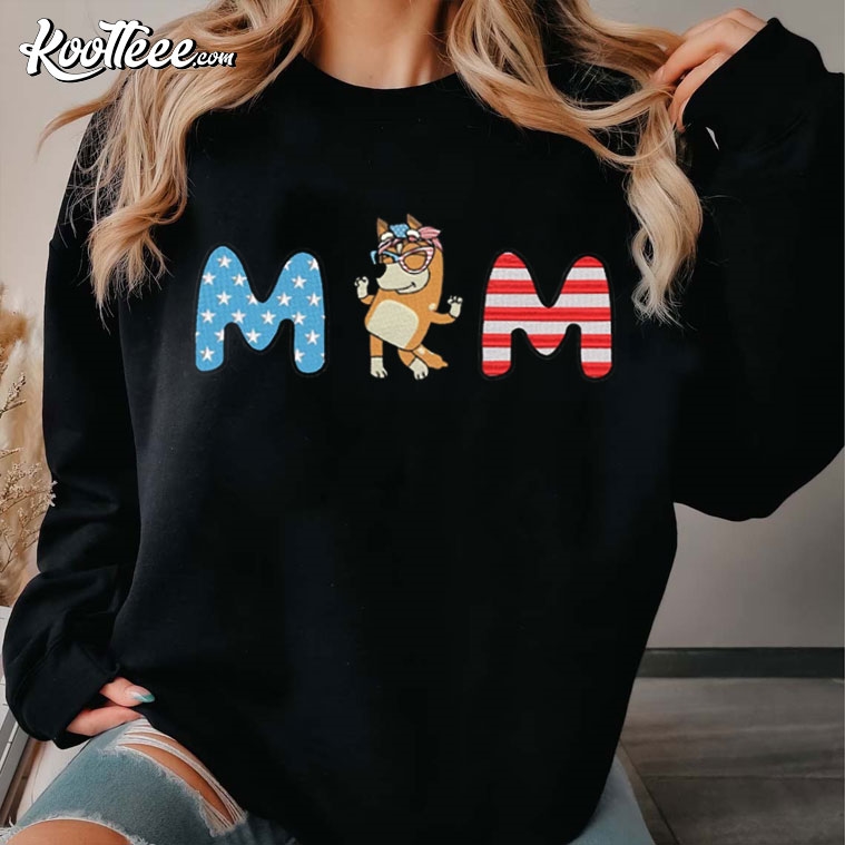 American Mom Bluey Mother’s Day Embroidered Sweatshirt