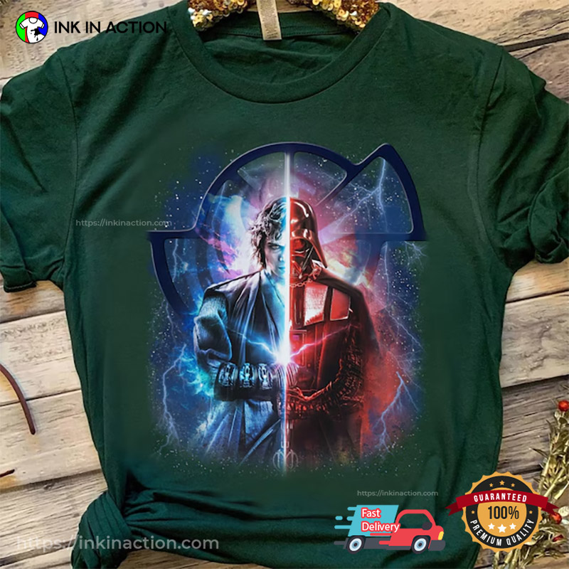 Anakin Skywalker & Darth Vader Star War Ep 3 Portrait Comfort Colors T-shirt