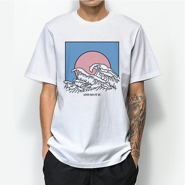 And So It Is Wave T Shirt Cheap Custom For Women's Or Men's