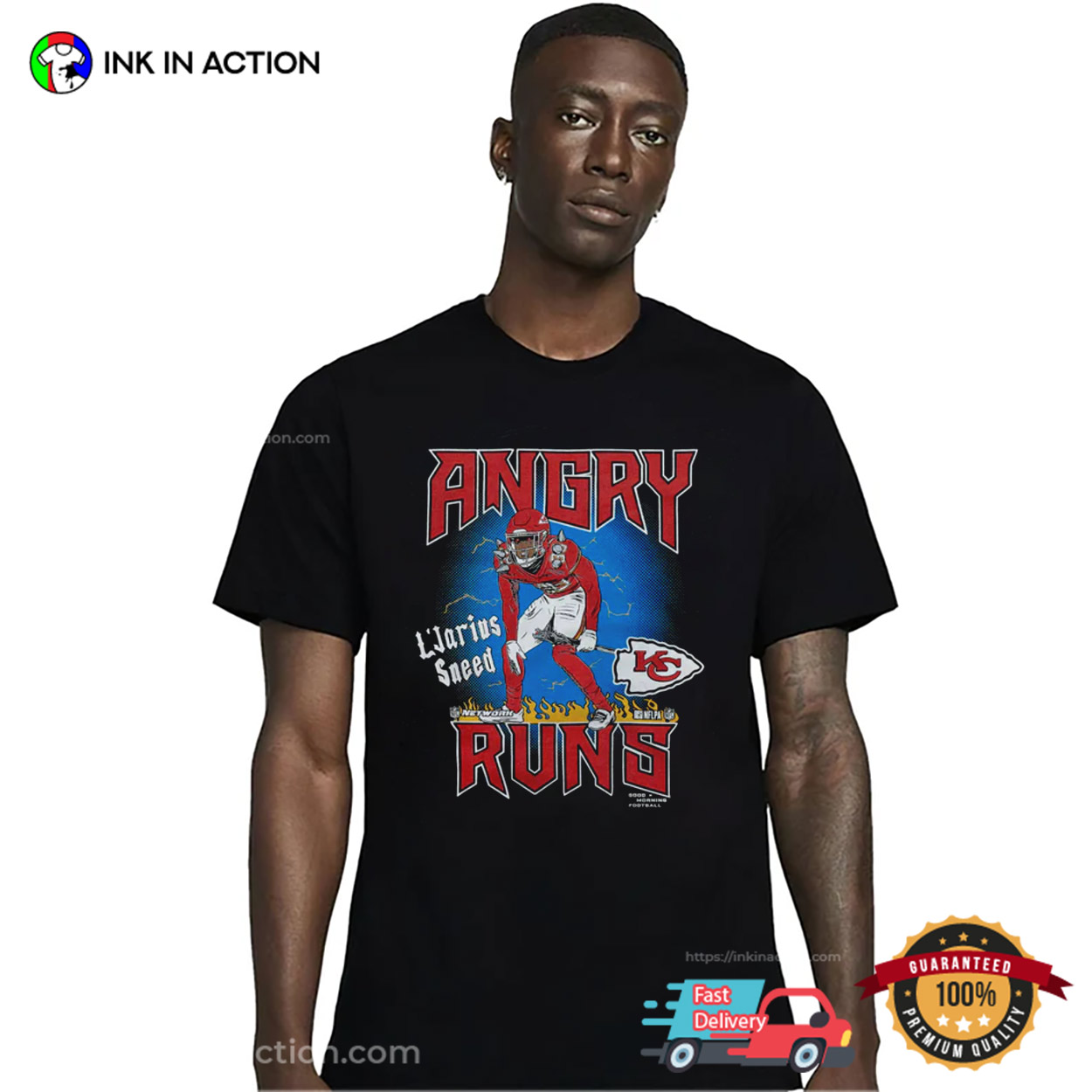Angry Runs Chiefs L’jarius Sneed Funny T-shirt