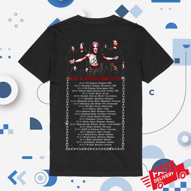 Archenemy Merch Store Uk & Europe Tour 2024