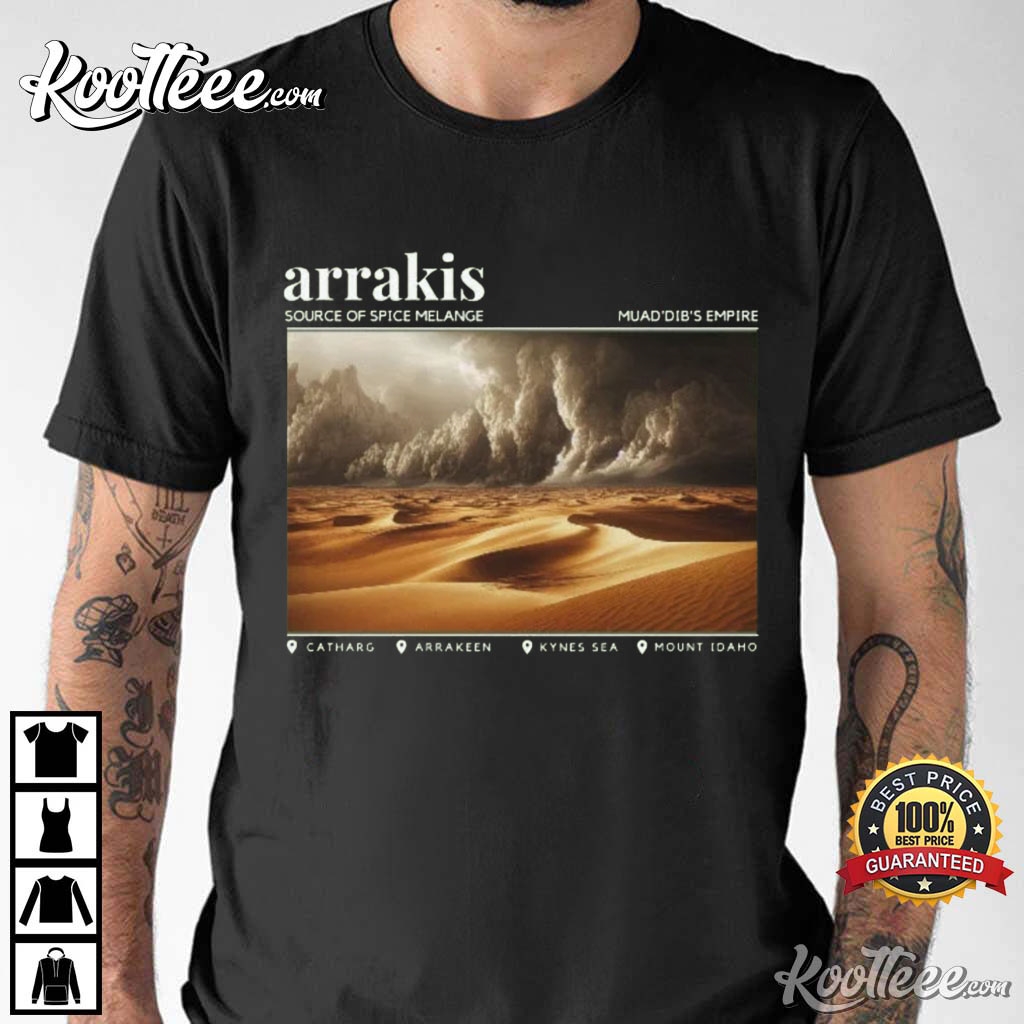 Arrakis Book Imperium Muad’dib’s Empire T-shirt