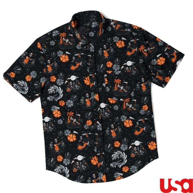 Atomic Horror Merch Reaper’s Delight 3.0 Rsvlts Short Sleeve Button Up