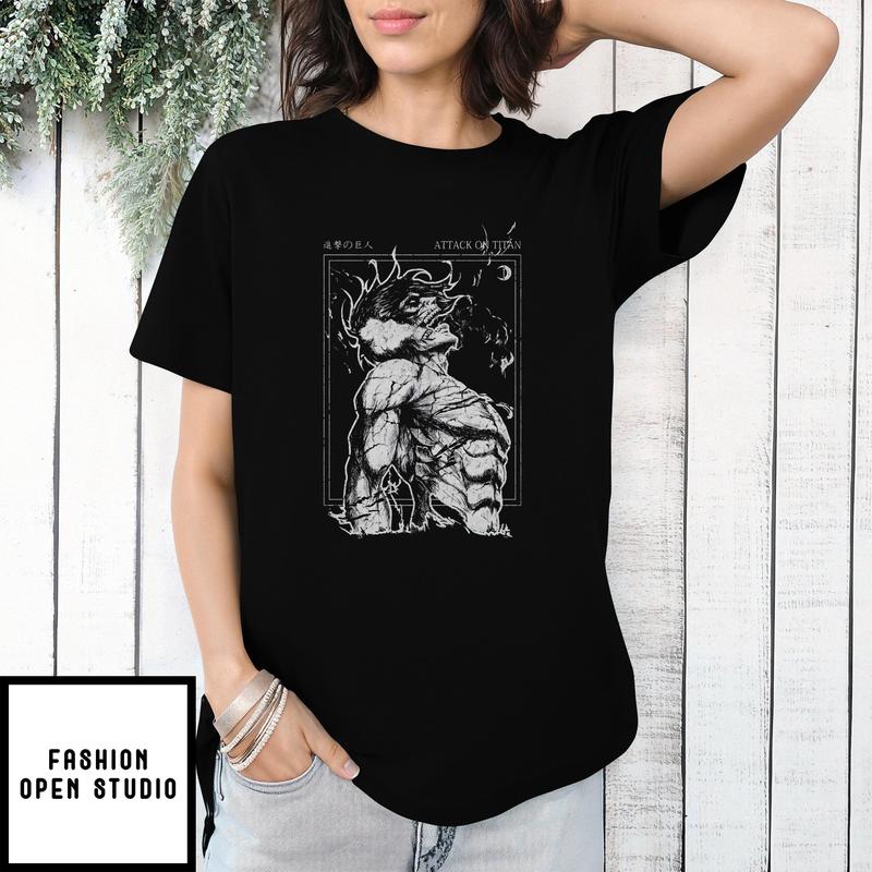 Attack On Titan ‘doomsday Titan’ Eren Titan Manga Streetwear T-shirt