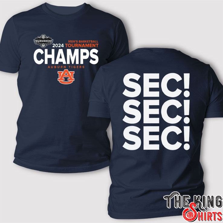 Auburn Tigers Sec Men's Basketball Tournament 2024 Shirt