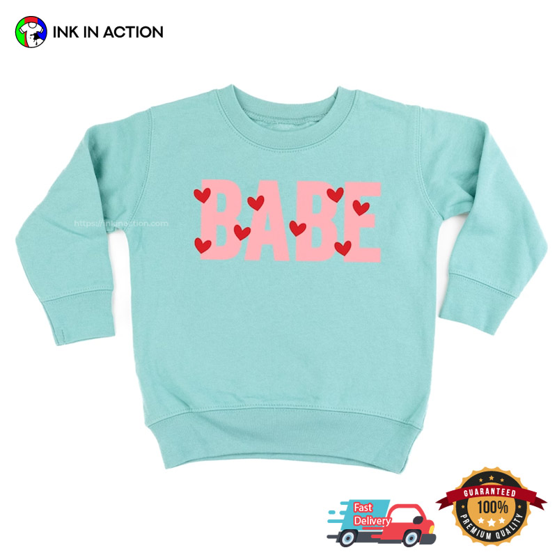Babe Mini Heart Shirt For Valentine’s Day