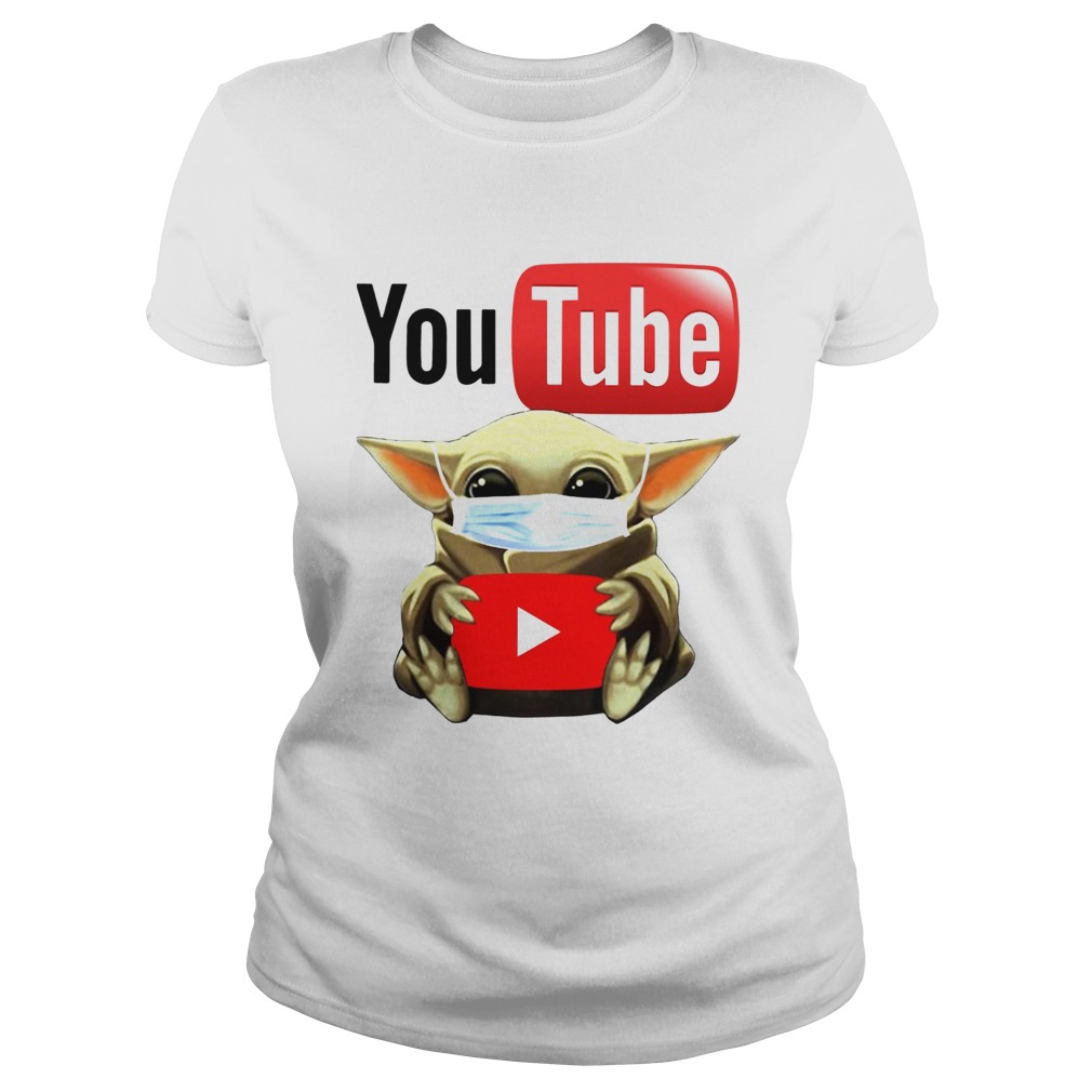 Baby Yoda Face Mask Hug Youtube Classic Ladies