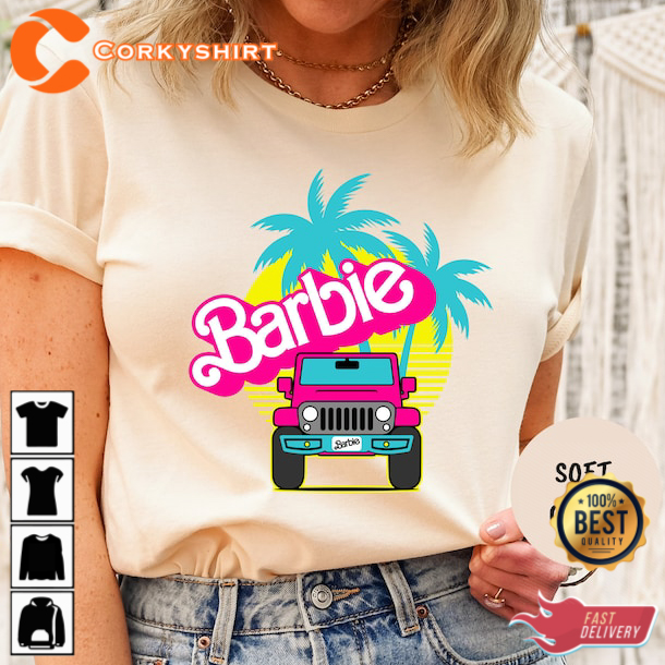 Barbie Offroad 4×4 Pink Car T-shirt