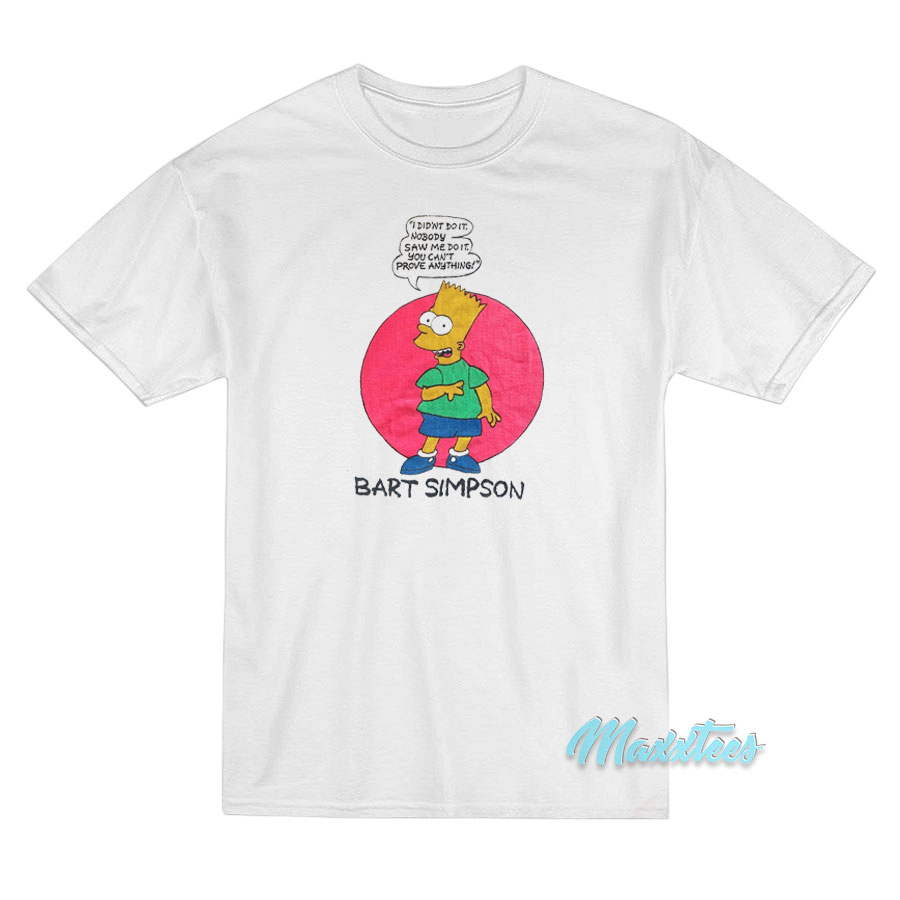 Bart Simpson I Didn't Do It T-shirt