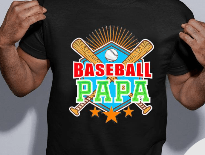 Baseball Papa Father's Day Best Family Gift Shirt