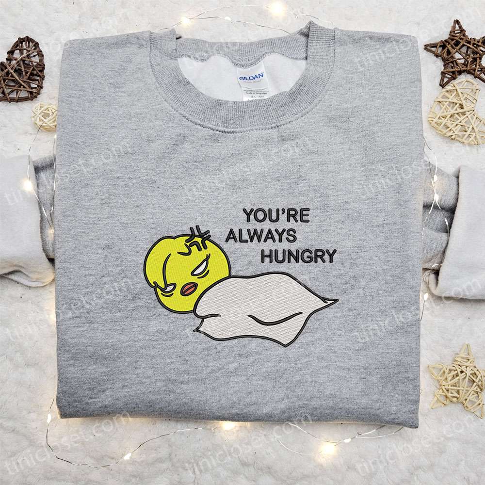 Bbokari Skzoo You’re Always Hungry Embroidered Sweatshirt, Celebrity Embroidered Hoodie, Best Gifts For Family