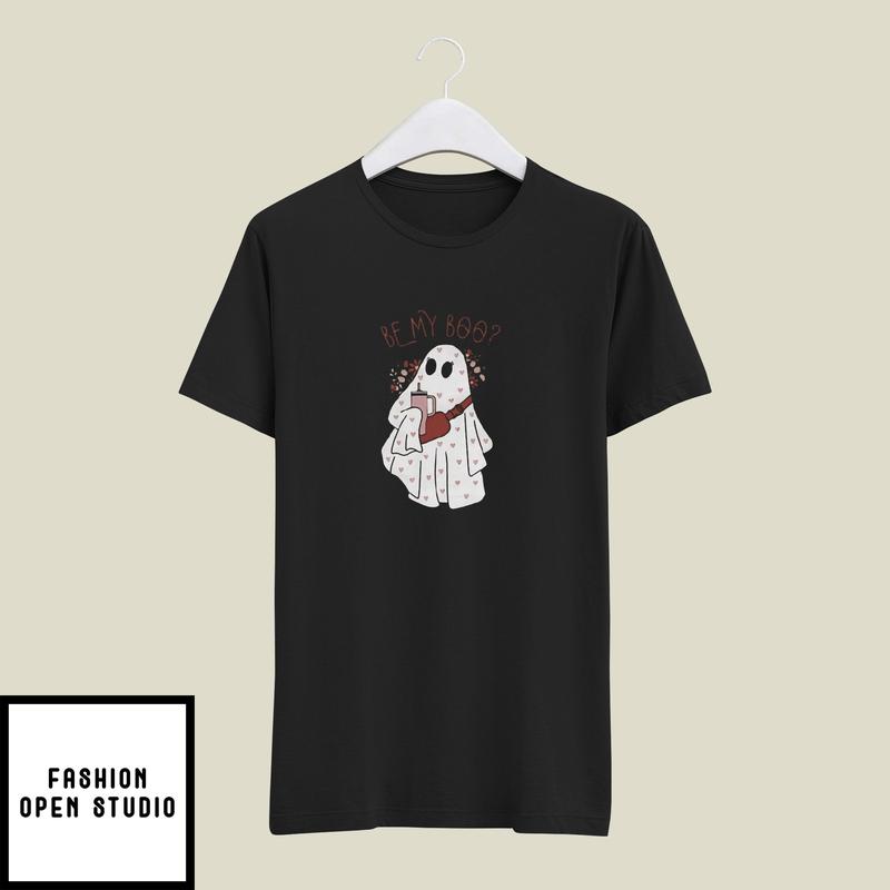 Be My Boo Valentine’s Day Boujee Ghost Casual T-shirt