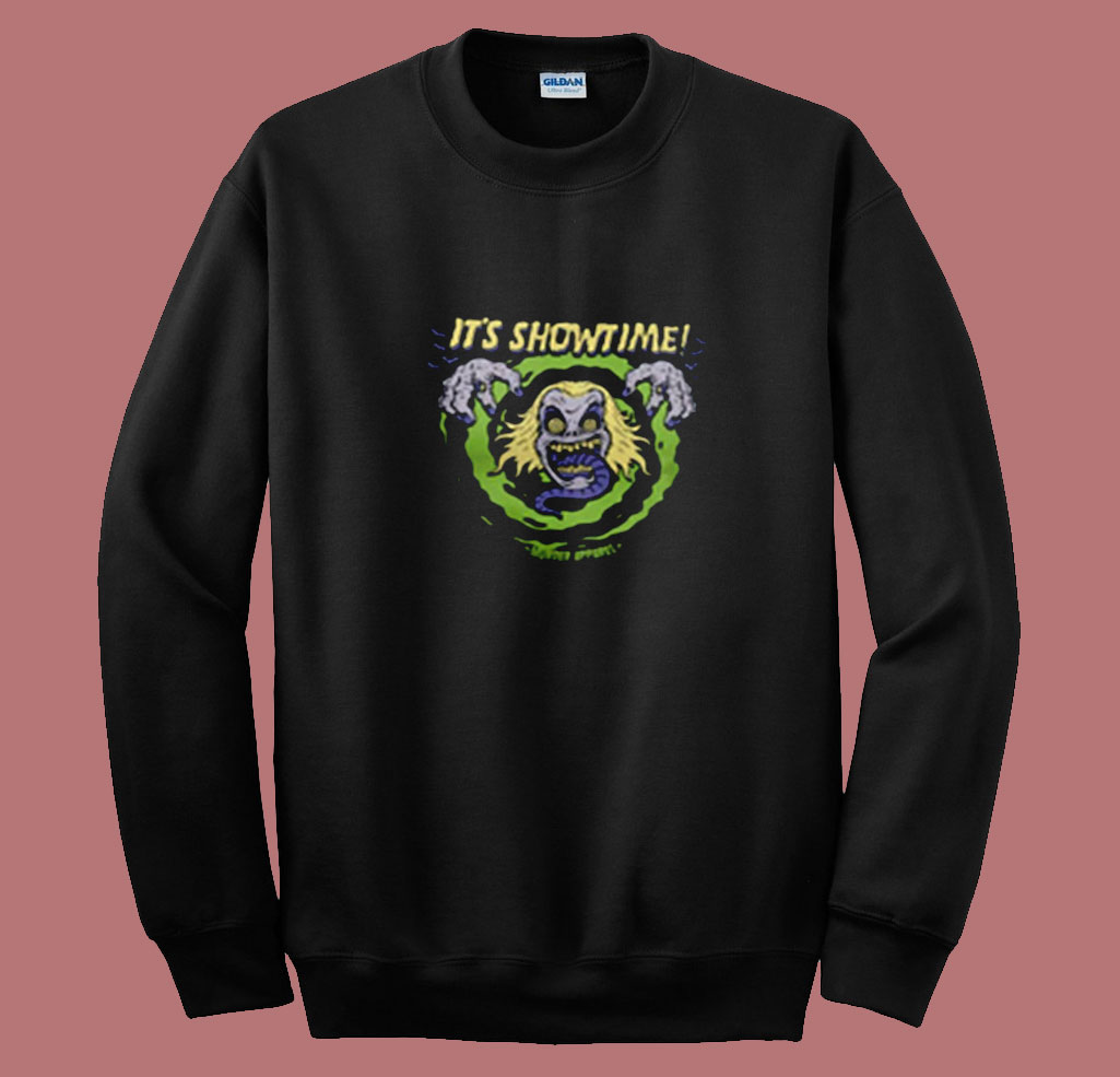 Beetlejuice It's Showtime Vintage Horror Summer Sweatshirt