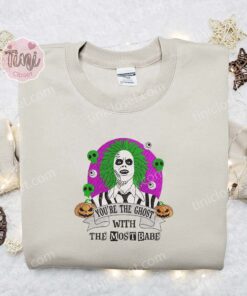 Beetlejuice You’re The Ghost With The Most Halloween Embroidered Shirt