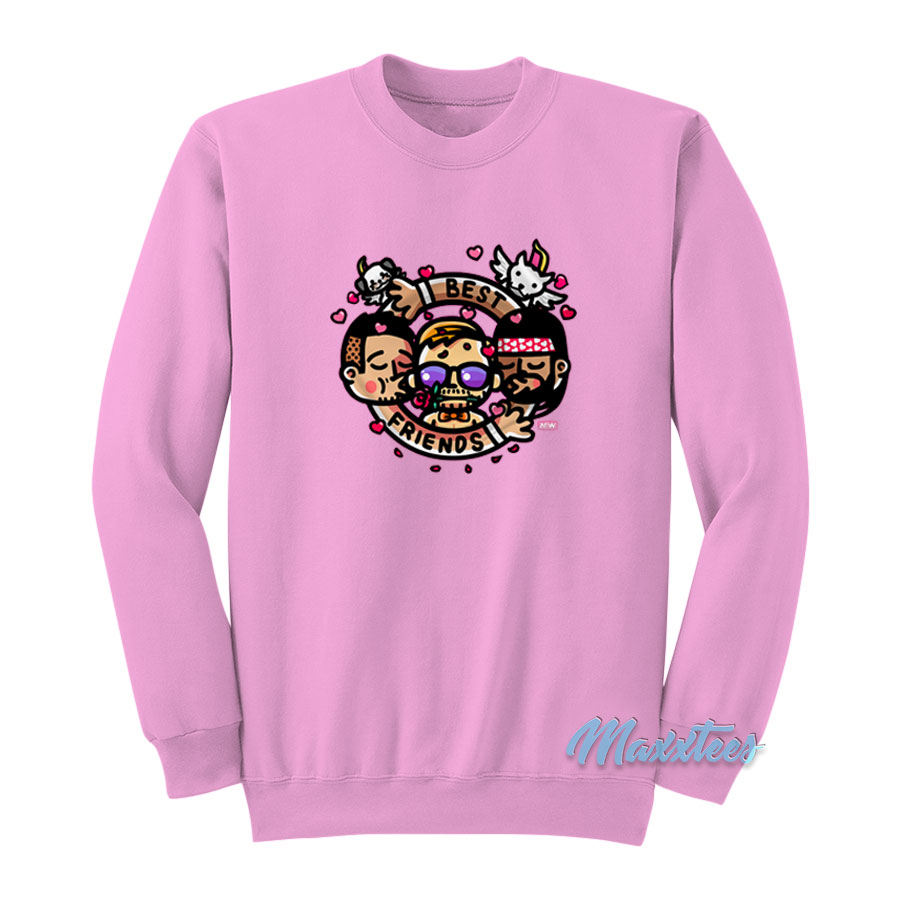 Best Friends And Orange Cassidy Valentine's Day Sweatshirt