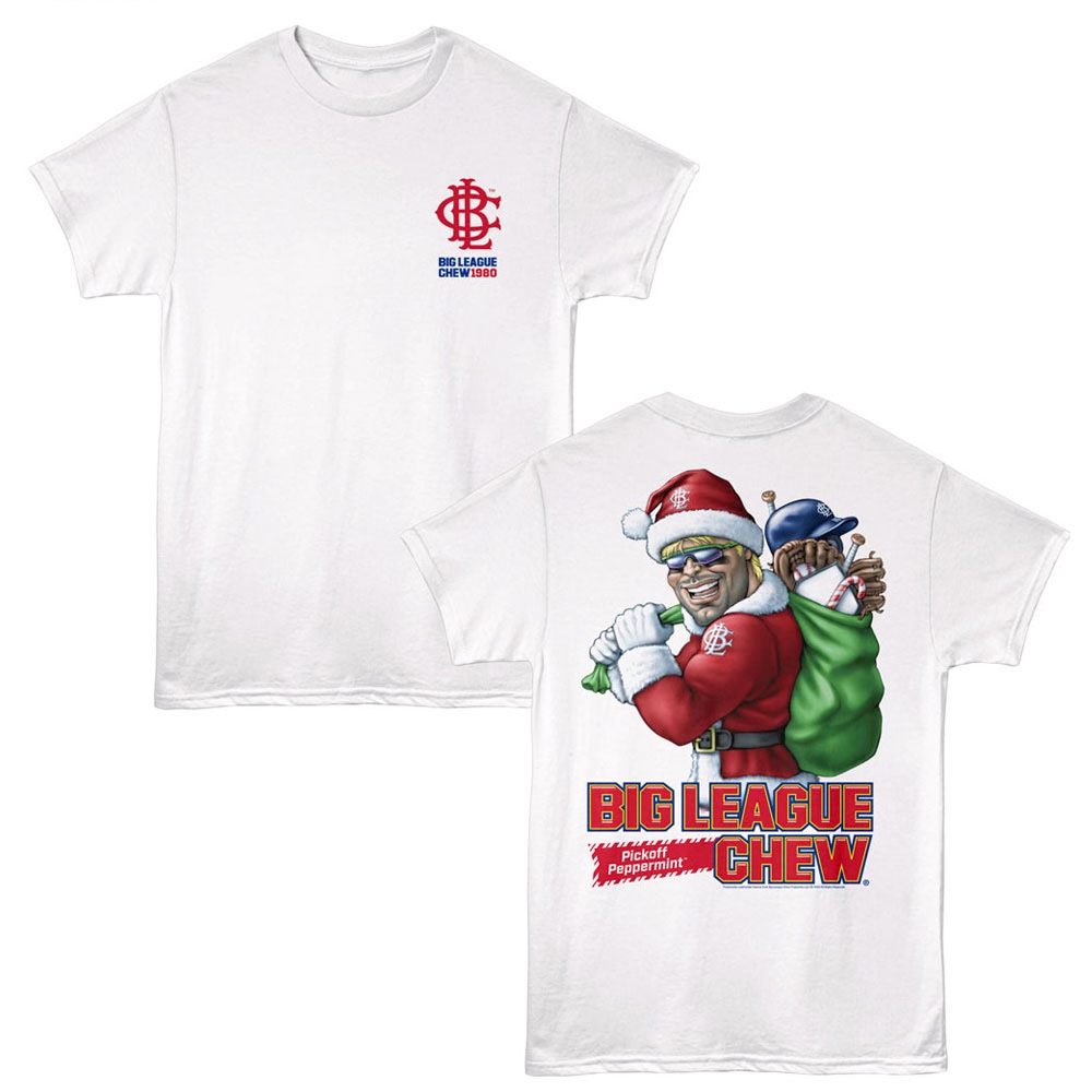 Big League Chew Pickoff Peppermint Santa Men's T Shirt