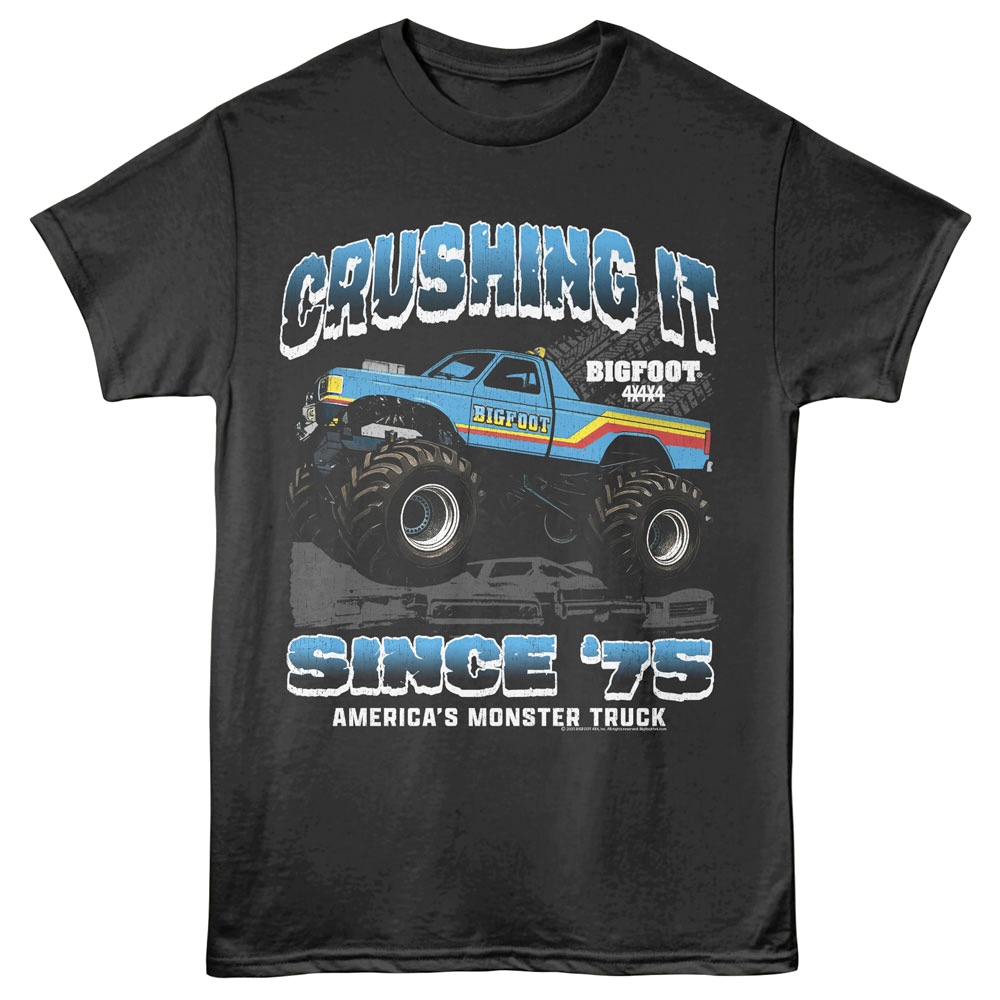 Bigfoot Crushing It Men's T Shirt