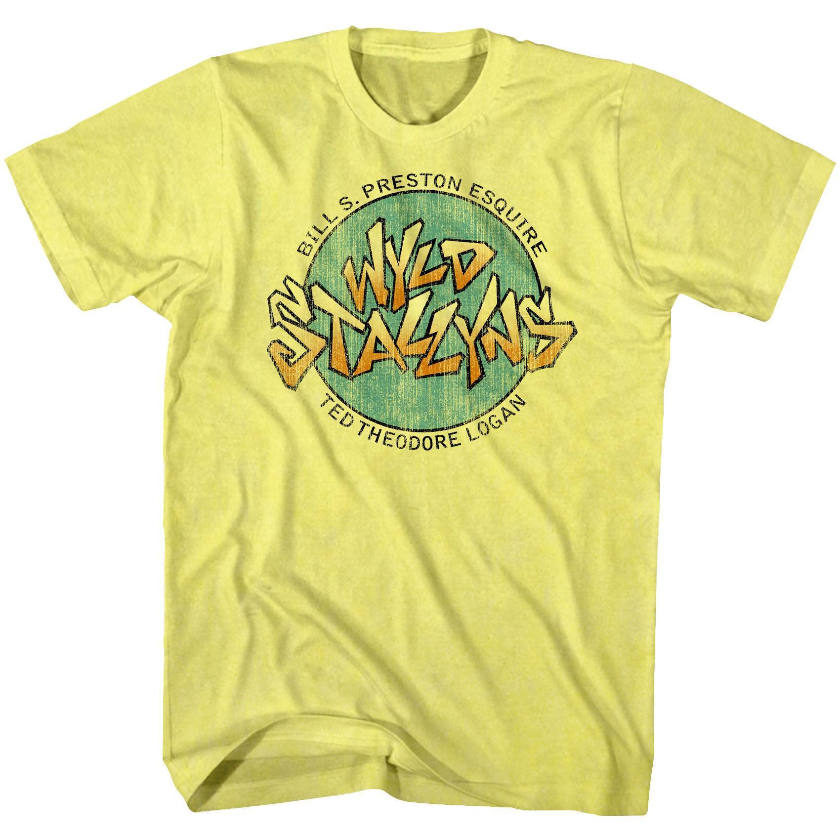 Bill & Ted Wyld Stallyns Men’s Yellow T Shirt