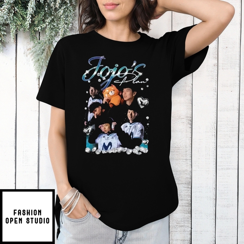 Black Jojo’s Plan Movistar Koi Vintage Bootleg Style T-shirt