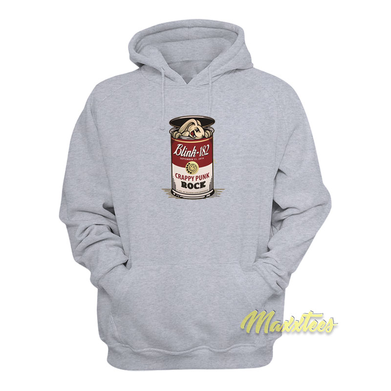 Blink 182 Crappy Punk Rock Campbell's Soup Hoodie