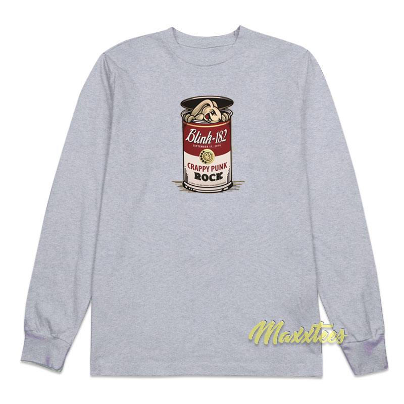 Blink 182 Crappy Punk Rock Campbell's Soup Long Sleeve Shirt