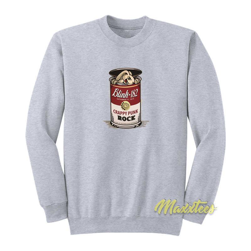 Blink 182 Crappy Punk Rock Campbell's Soup Sweatshirt