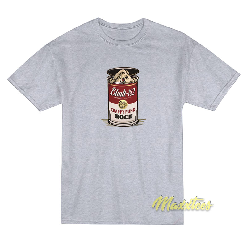 Blink 182 Crappy Punk Rock Campbell's Soup T-shirt
