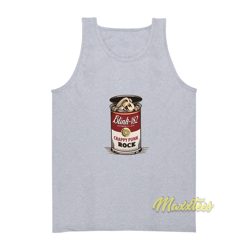 Blink 182 Crappy Punk Rock Campbell's Soup Tank Top