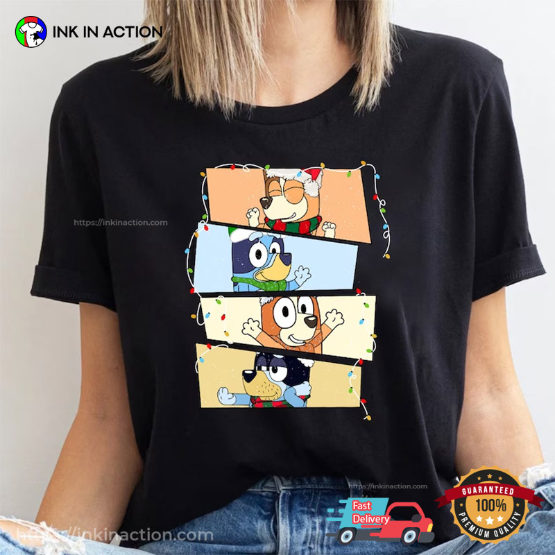 Bluey’s Christmas Family Matching Shirt, Bluey Party Shirt