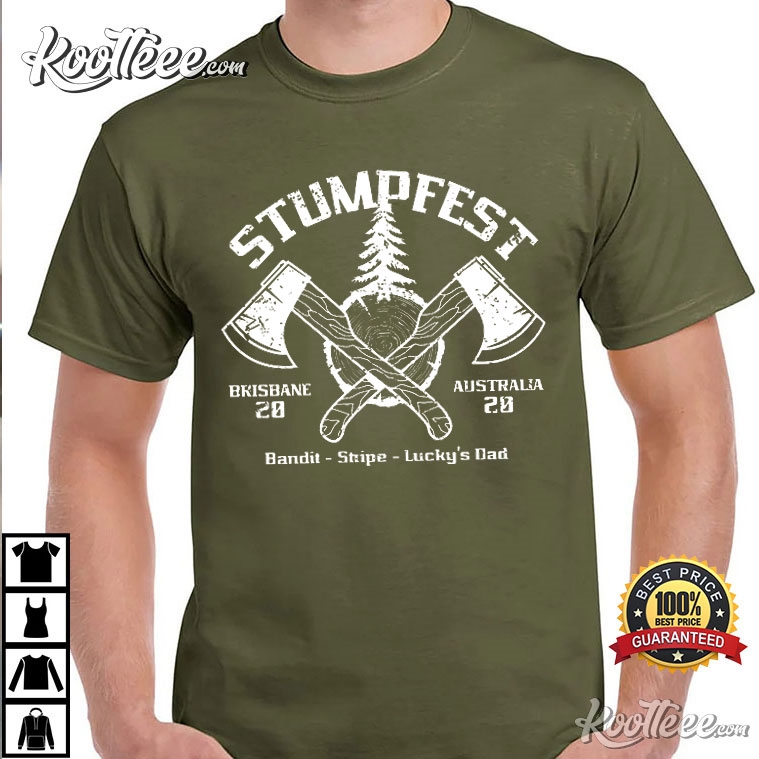 Bluey Stumpfest Brisbane Australia Bandit Lucky’s Dad T-shirt