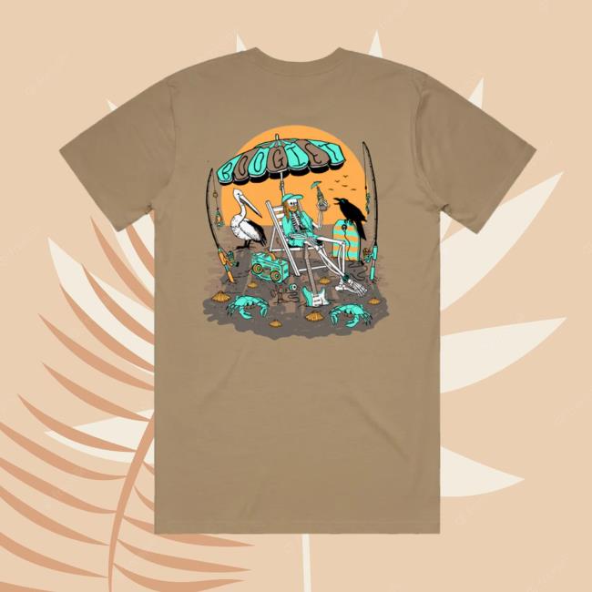 Boogie T Merch Boogie T – Skeleton Beachy Boogs – Sand Tee