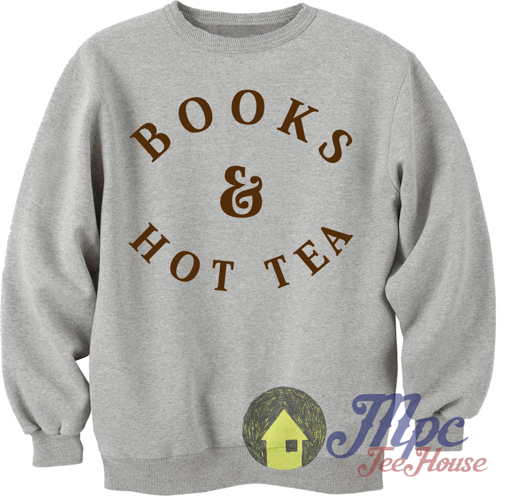 Books & Hot Tea Unisex Sweatshirt