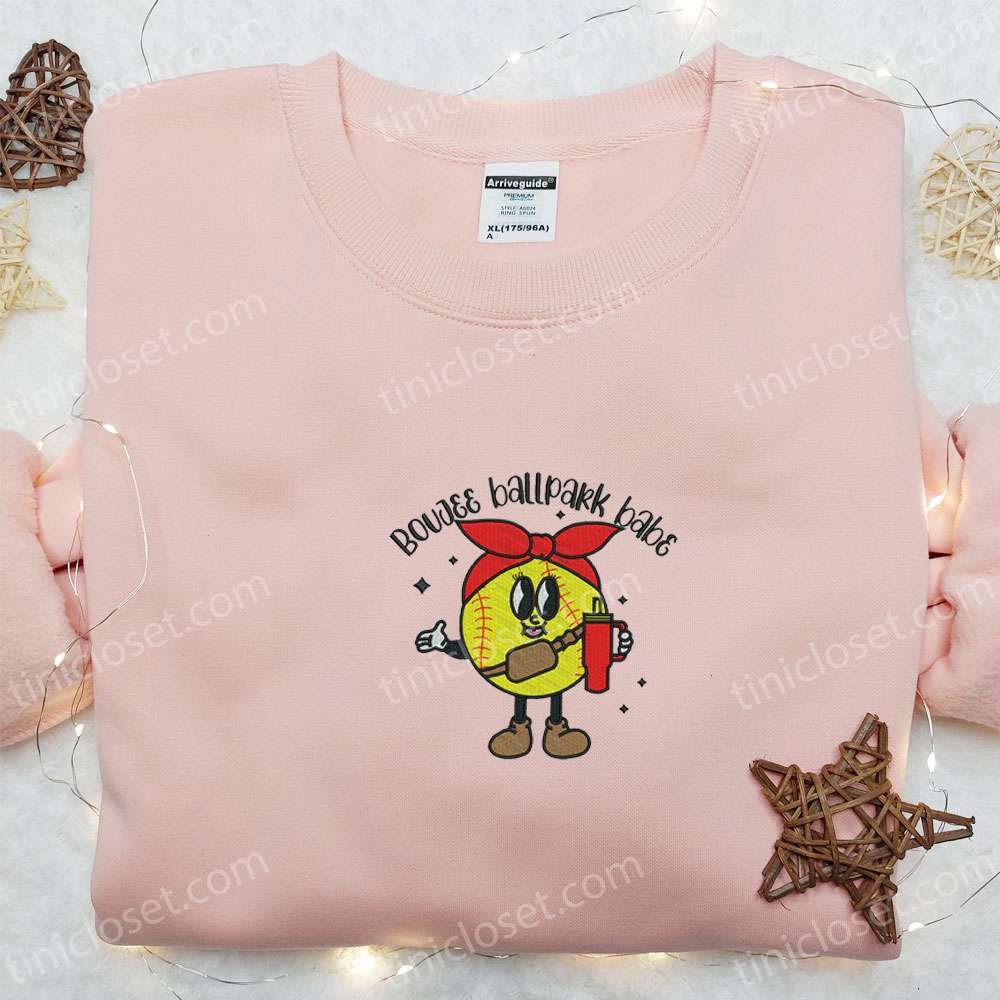 Boujee Ballpank Babe Embroidered Shirt, Mother’s Day Embroidered Hoodie, Best Gift For Mom