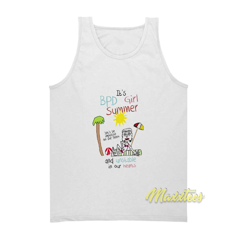 Bpd It's Girls Summer Let's Impulsive On The Beach Tank Top