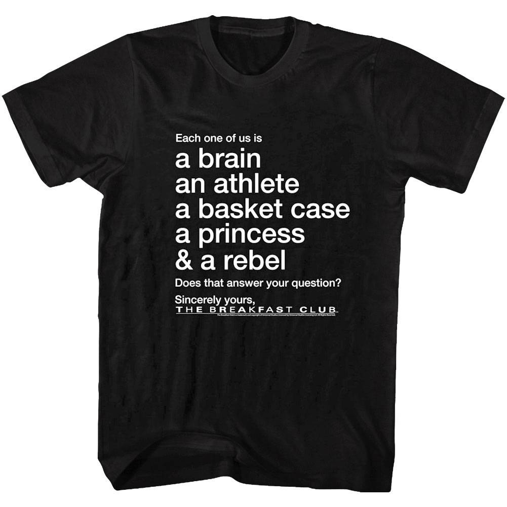 Breakfast Club Inclusive Men's T Shirt