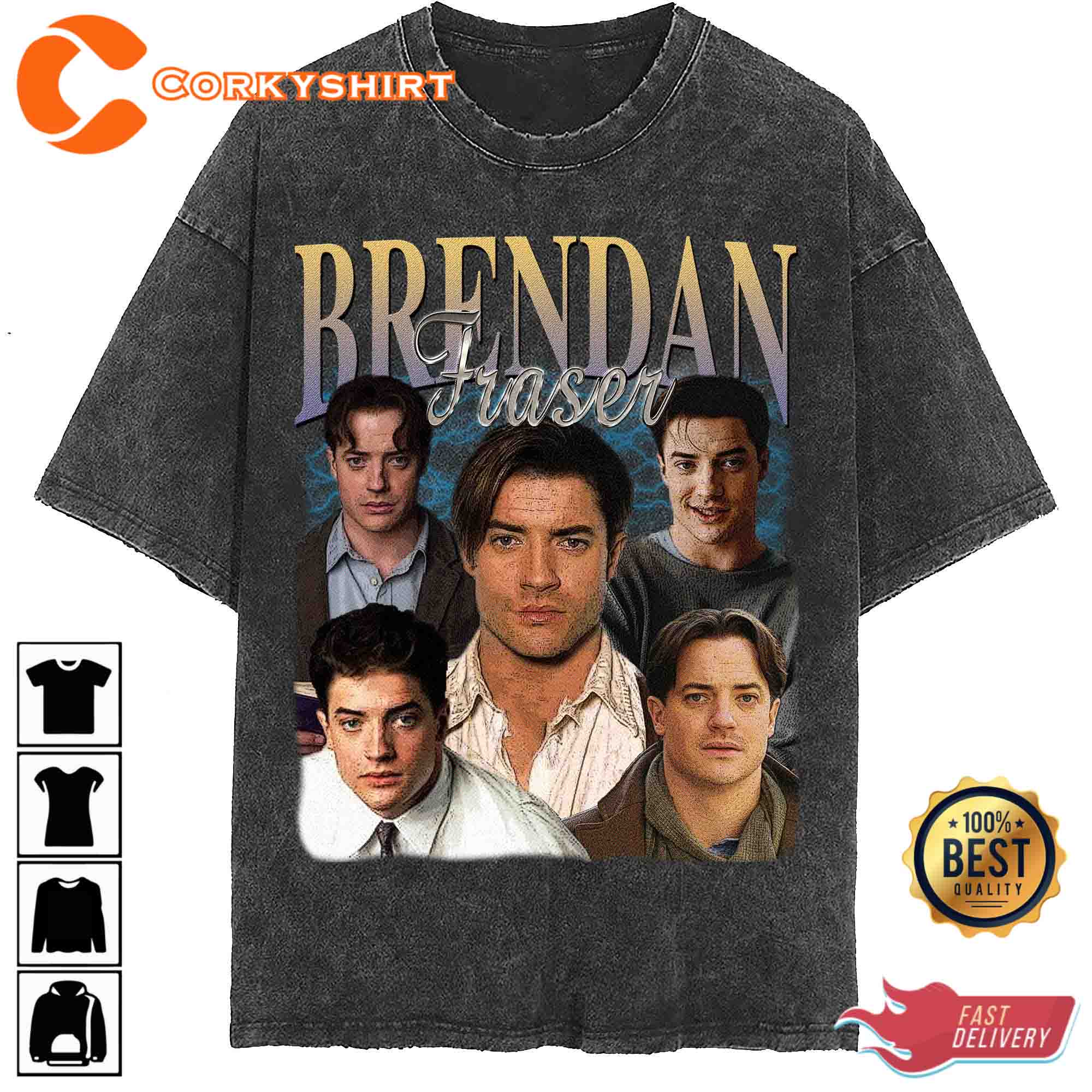 Brendan Fraser Actor Rick O’connell The Mummy Movie Unisex T-shirt