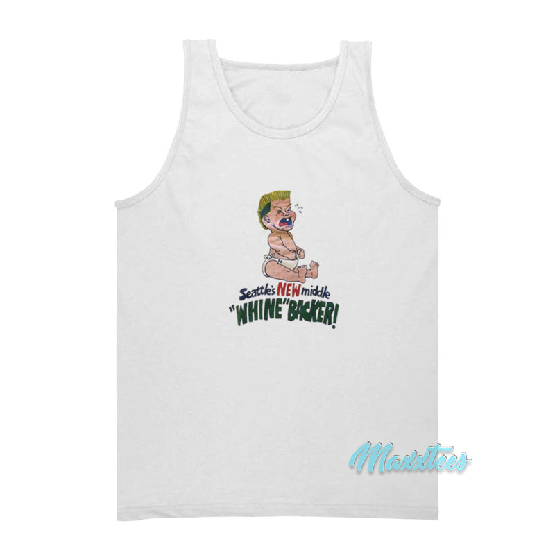 Brian Bosworth Seattle's New Middle Whine Backer Tank Top