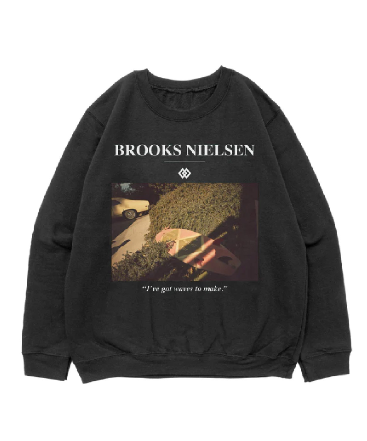 Brooks Nielsen A Ride I’m Waiting For Black Crewneck