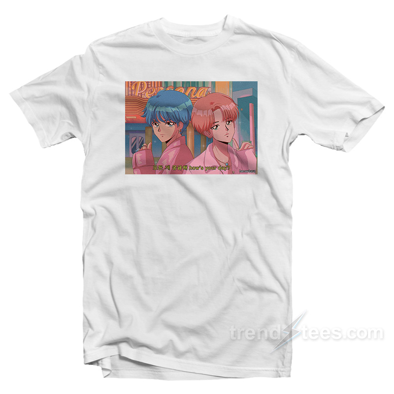 Bts 90's Anime How's Your Day T-shirt